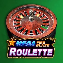 Mega Fire Blaze Roulette online game logo by Playtech on vipluckcasino.eu